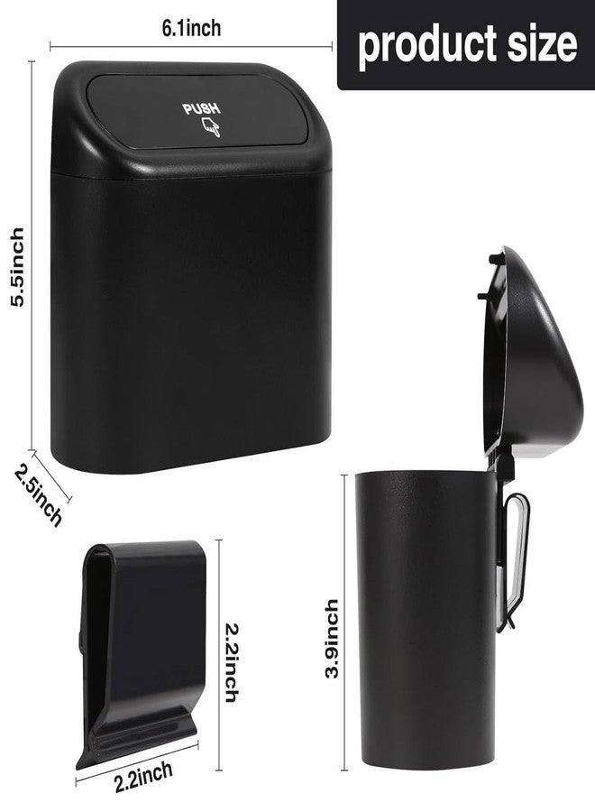 REDUCK سلة مهملات بلاستيكية يدوية الرفع من ريداك، مزودة بغطاء، صندوق قمامة صغير للسيارة، حاوية قمامة للسيارات مع لفة واحدة من أكياس القمامة، صندوق غبار للسيارة والمنزل والمكتب - محمولة، صغيرة الحجم، ومتينة - Image 2